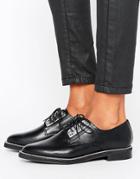 Missguided Chain Detail Brogue - Black
