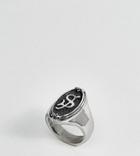 Regal Rose Gothic Framed S Initial Ring - Silver
