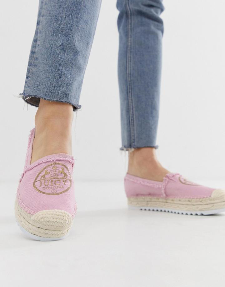 Juicy Couture Logo Espadrilles - Pink