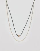 Designb Coin & Chain Necklace Exclusive To Asos - Gold