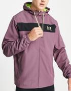 Under Armour Sportstyle Windbreaker Hoodie In Plum-purple