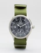 Techne Merlin Nato Strap Watch In Olive - Green