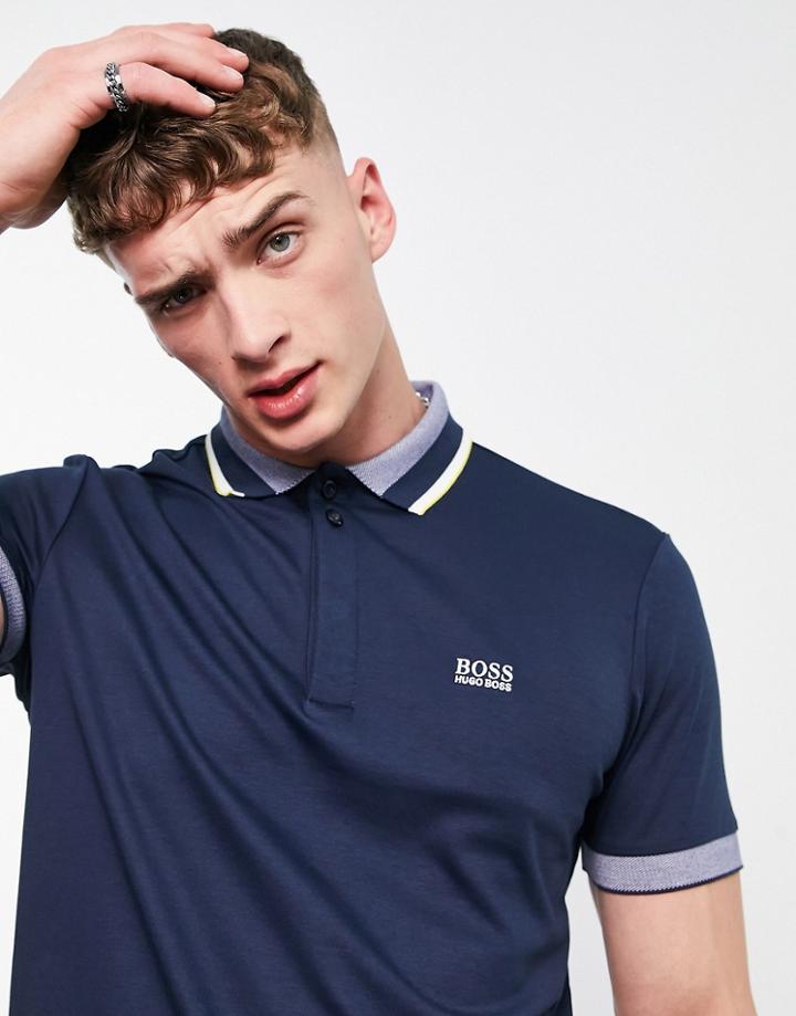 Boss Athleisure Paddy 1 Polo In Navy