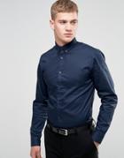 Selected Homme Formal Shirt With Button Down Collar - Navy