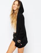Rip Curl Sonora Oversized Textured Hoodie - 90 Black