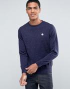 Le Breve Crew Knitwear Sweater - Navy