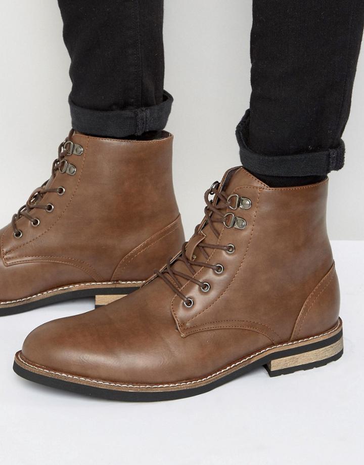 D-struct Fleece Lined Boots - Tan