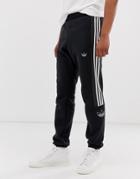 Adidas Originals Sweatpants With Trefoil Print In Black