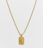 Image Gang Gold Filled Gemini Star Sign Pendant Necklace - Gold