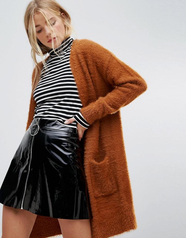 New Look Oversized Cardigan - Brown