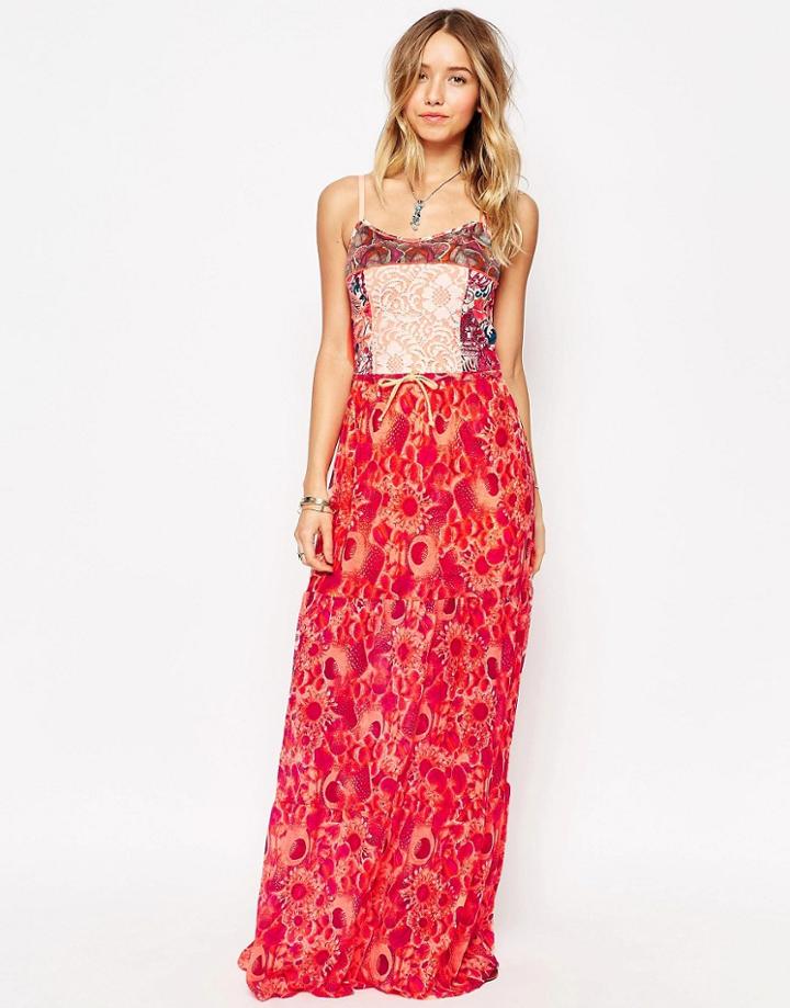 Maaji Strappy Tiered Maxi Beach Dress