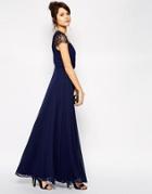 Asos Kate Lace Maxi Dress - Navy