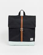 Herschel Supply Co City Backpack In Black And Blue Base-multi
