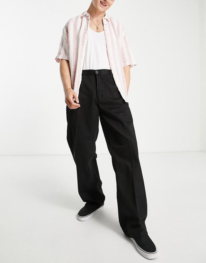 Dr Denim Omar Crease Pants In Black