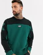 Adidas Originals Vocal Sweatshirt With Logo Back Print In Green