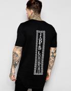 Jaded London T-shirt With Back Print - Black