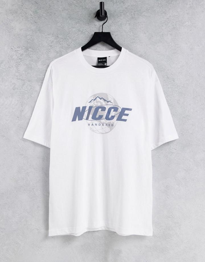 Nicce Global T-shirt In White