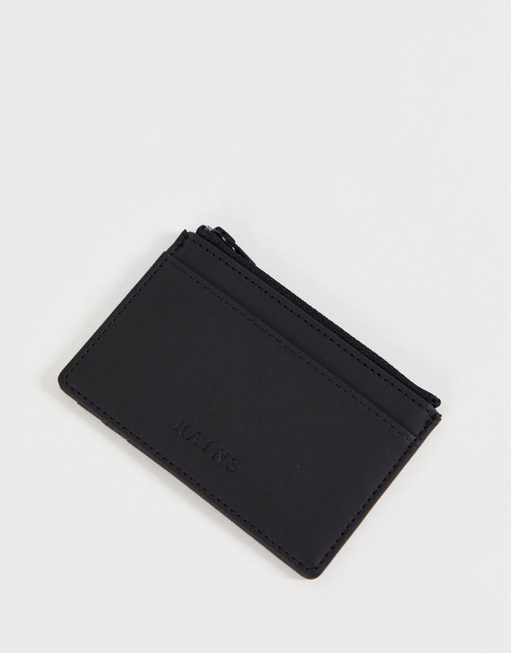 Rains 1645 Zip Wallet In Black