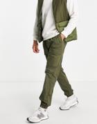 Mennace Cargo Pants In Khaki-green