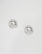 Pilgrim Simple Silver Plated Ball Earrings - Silver