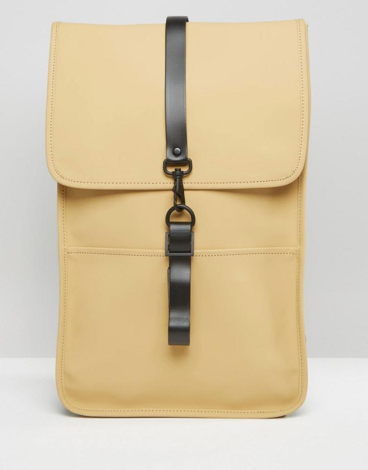 Rains Backpack In Sand - Beige