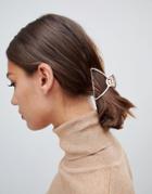 Asos Design Hair Clip In Rose Gold - Copper