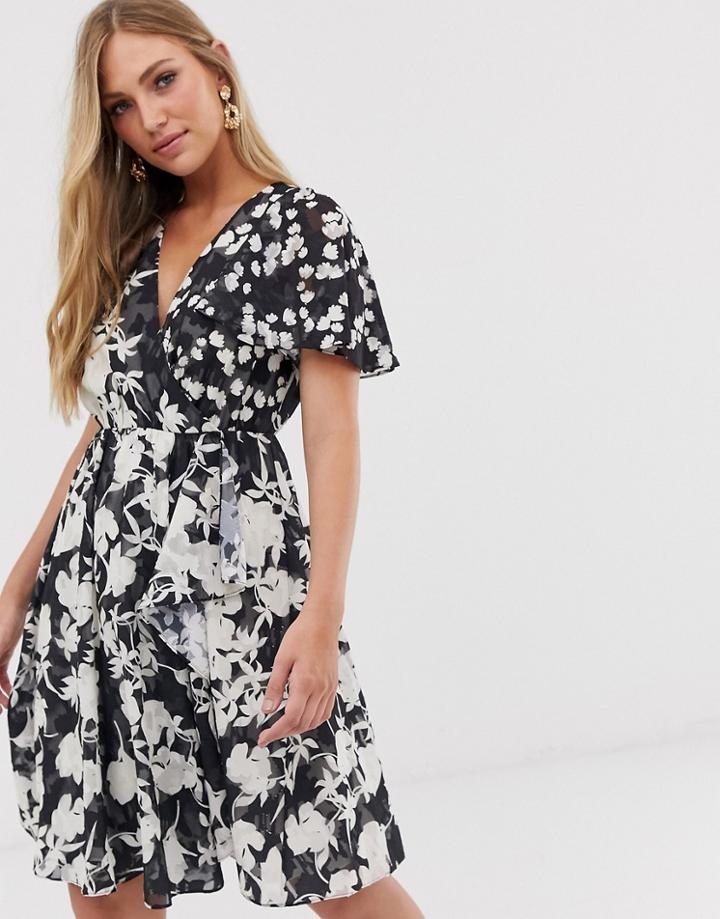 French Connection Devore Floral Dress