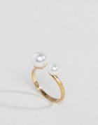 Selected Femme Pearl Ring - Gold