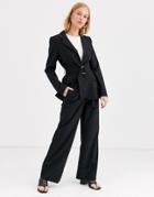 & Other Stories Wide Leg Tailored Pants In Black