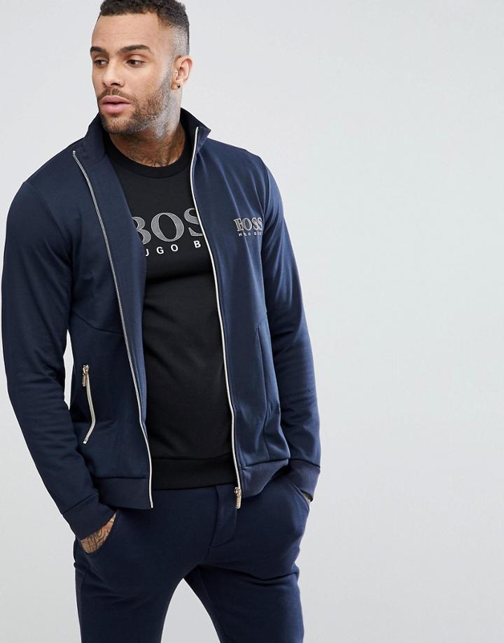 Boss By Hugo Boss Tracksuit Zip Thru Jacket - Navy