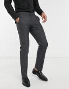 French Connection Slim Fit Formal Pants-grey