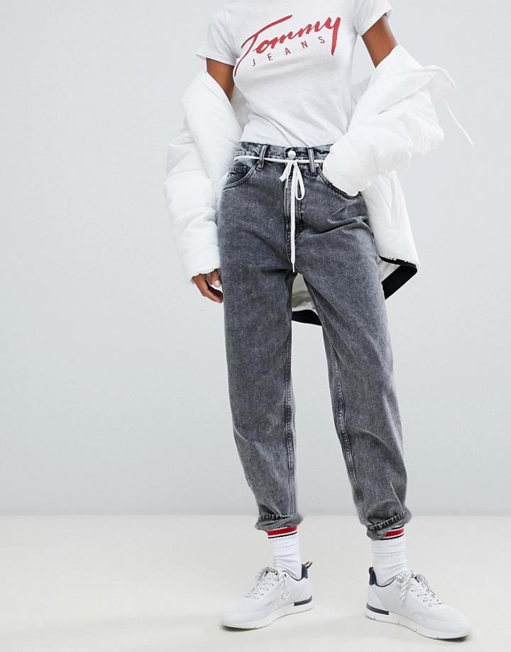 Tommy Jeans High Rise Mom Jeans - Black