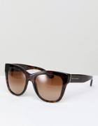 Dolce & Gabbana 0dg4270 Cat Eye Sunglasses In Tort 55mm - Brown