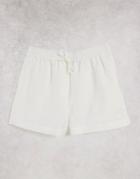 & Other Stories Organic Cotton High Waist Shorts In White