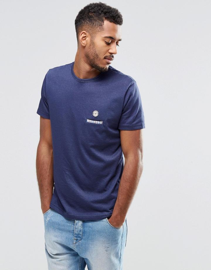 Le Breve More Chest Pocket T-shirt - Navy