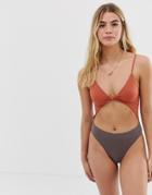 Kikirio Freda Knot One Piece In Multi - Multi