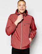 Original Penguin Lightweight Ratner Hooded Jacket - Pink