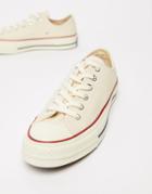 Converse Chuck 70 Ox Canvas Sneakers In Parchment-white