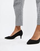 Head Over Heels Annabelle Pointed Kitten Heels - Black