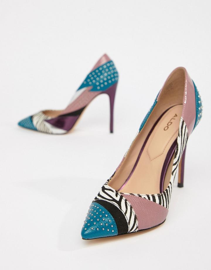 Aldo Wicilidia Mix Print Pumps-green