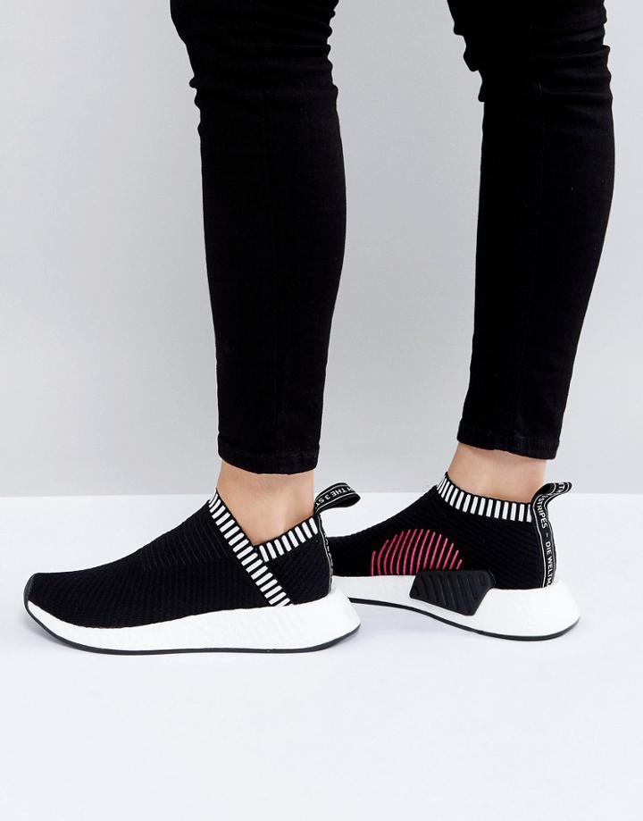 Adidas Originals Black Nmd Cs2 Primeknit Sneakers - Black