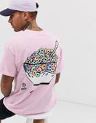 New Love Club Cereal Back Print T-shirt - Pink
