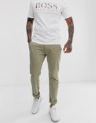 Boss Shino Slim Chinos In Beige-neutral