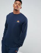 Ellesse Long Sleeve T-shirt With Small Logo - Blue