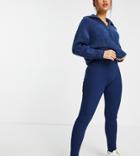 Asos Design Petite Co-ord Knitted Legging-navy