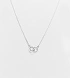 Kingsley Ryan Necklace In Sterling Silver With Double Circle Pendant