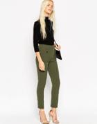 Asos Super Slim Military Pant - Khaki