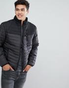 Brave Soul Zip Through Quilted Jacket - Gray