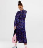 Collusion Graphic Printed Pleated Midi Skirt - Multi