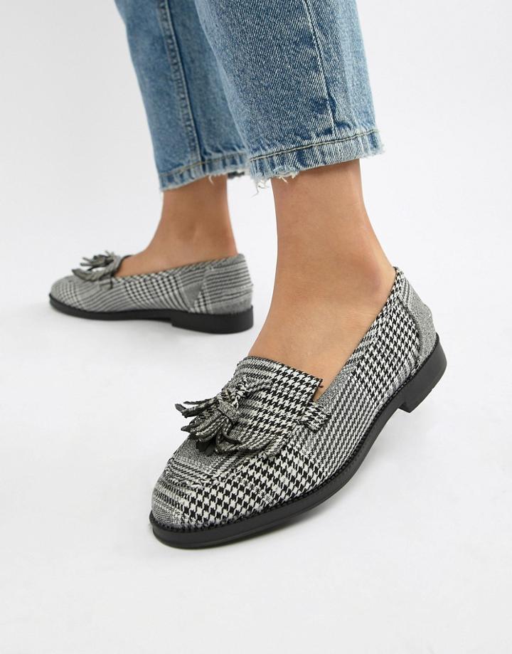 New Look Check Loafer - Black